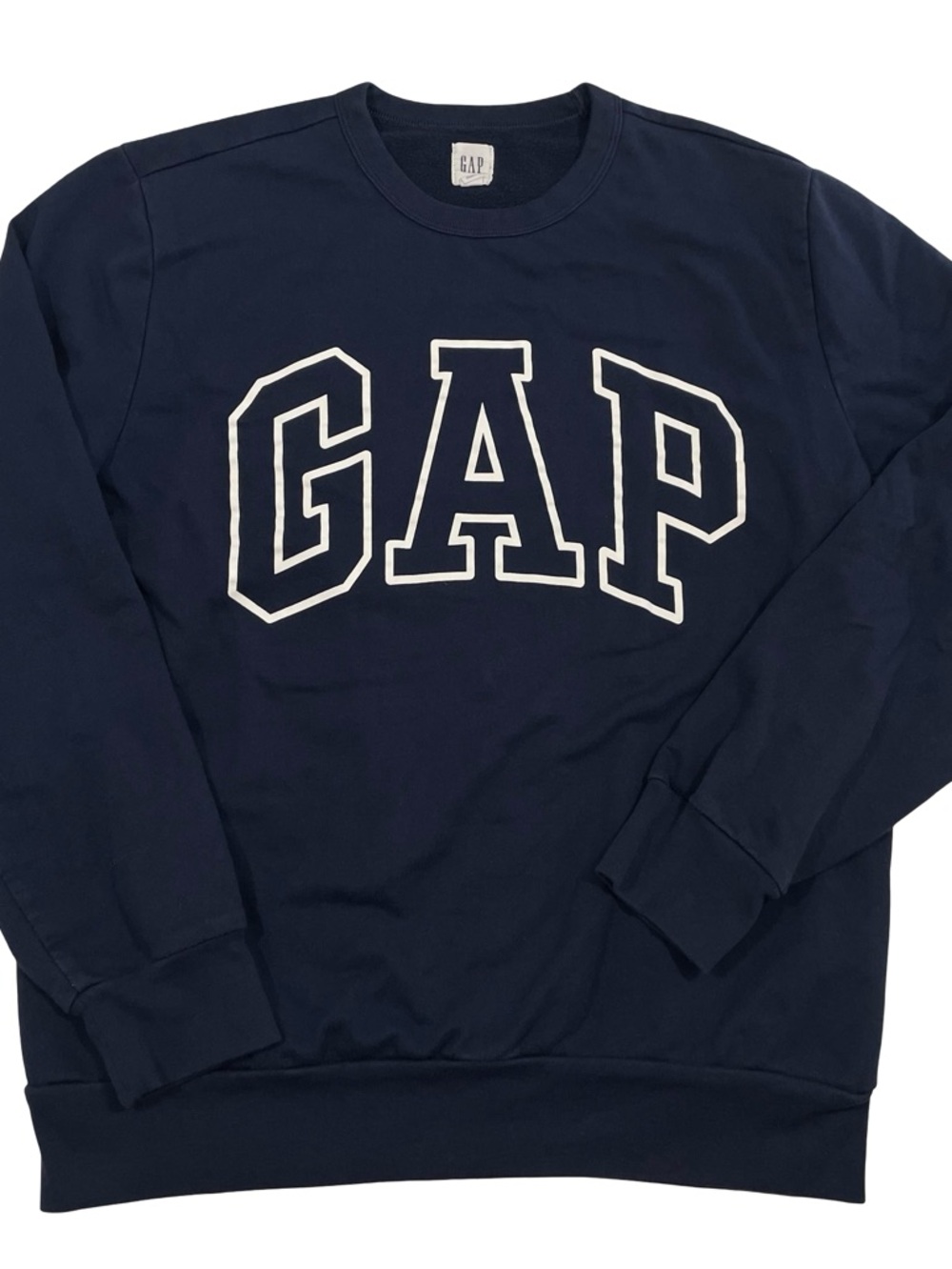 GAP Crewneck Arch Logo Graphic Size L Sweatshirt (Retail $45)
